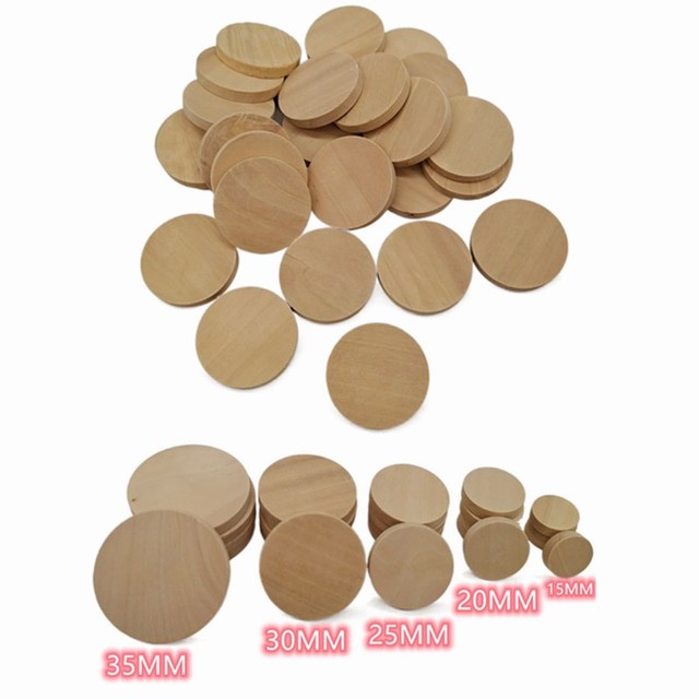 10pcs Wood Circles for Crafts Unfinished Wood Rounds Wooden